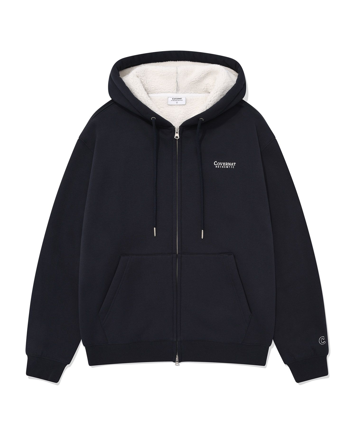 ★関税込★COVERNAT★BOA HOODIE ZIP-UP★パーカー★ Covernat Unisex Boa Hoodie Zipup Black | Hooded for Men