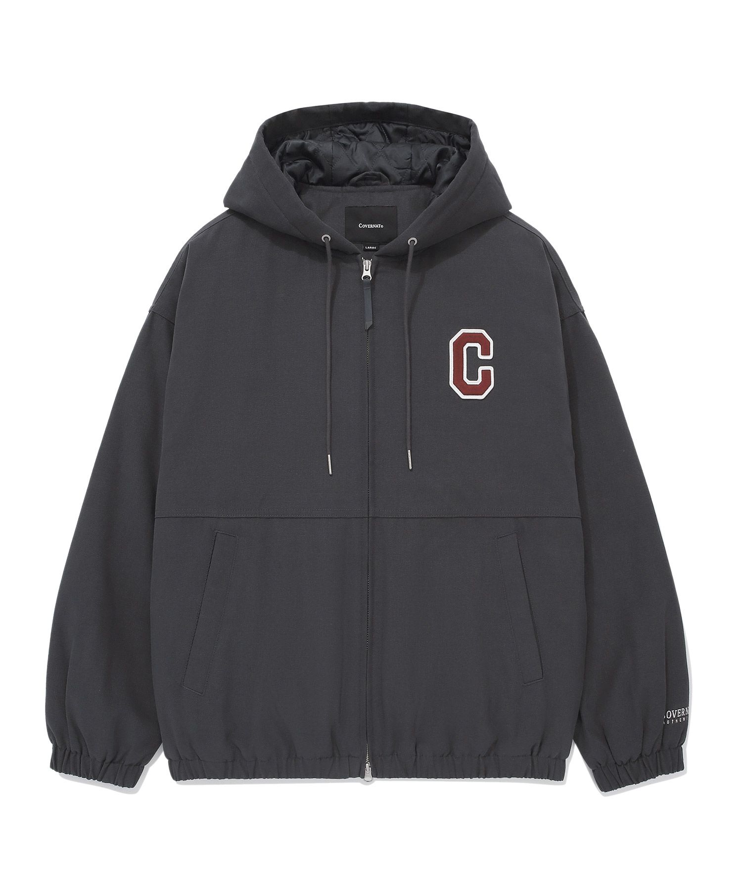 [COVERNAT]★HEAVY OXFORD HOODIE JACKET Covernat Unisex Heavy Oxford Hoodie Jacket Black | Hooded