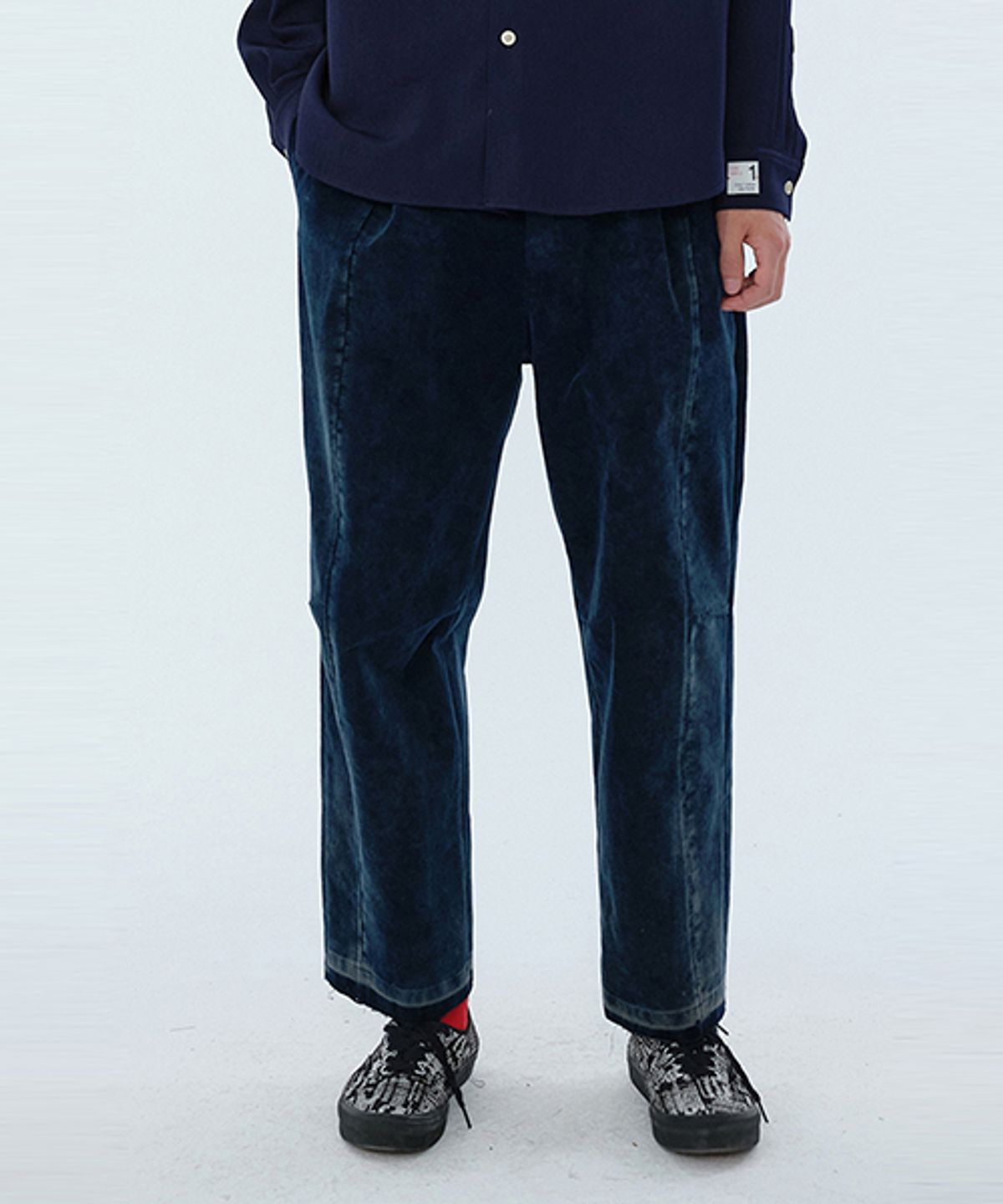 래코드(RECODE) Corduroy Patchwork Pants_RKPAW24622NYX