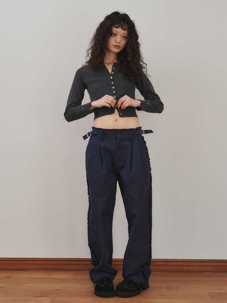 DESTROYED TROUSERS, NAVY
