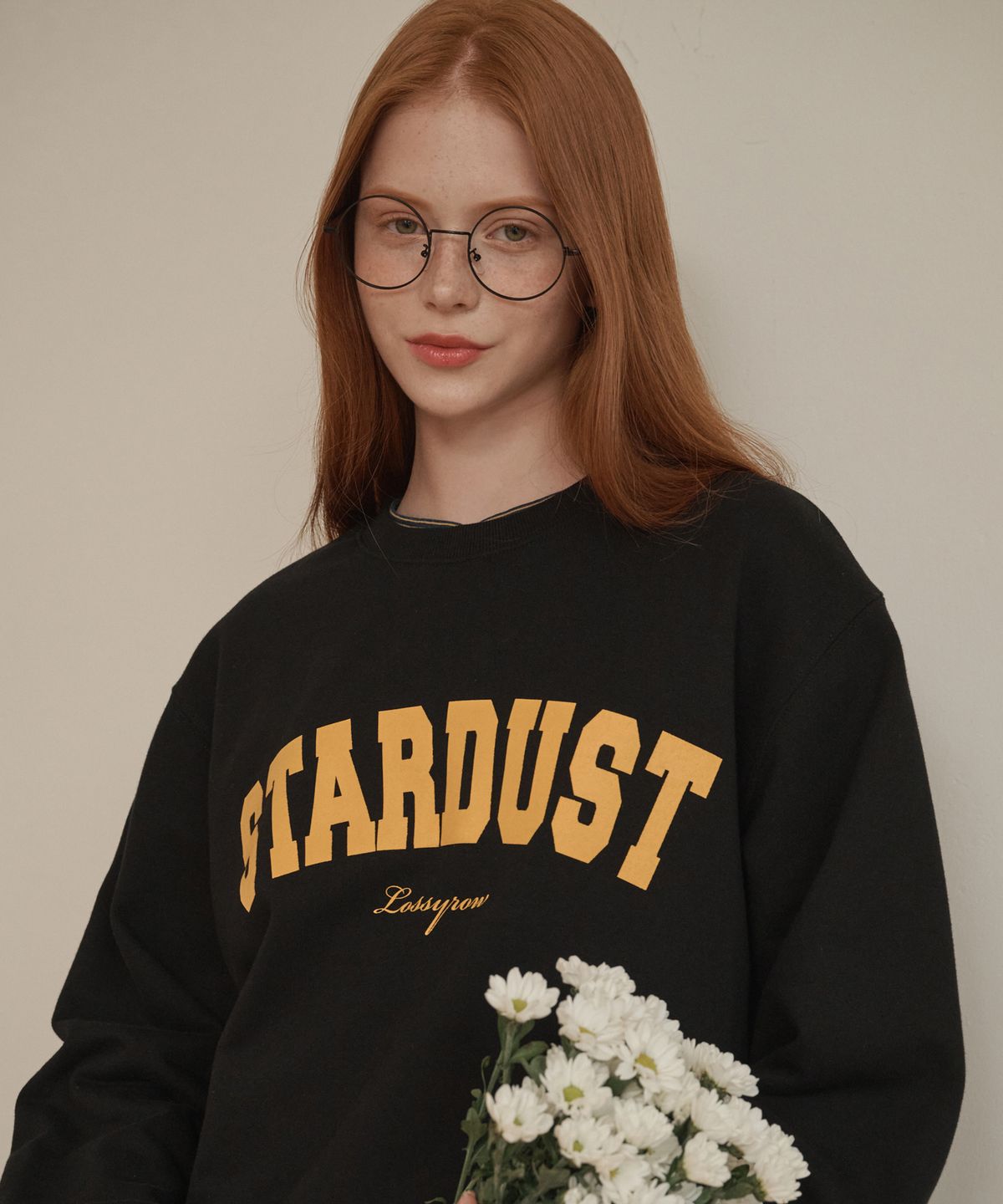 로시로우(LOSSYROW) Stardust sweatshirt Black