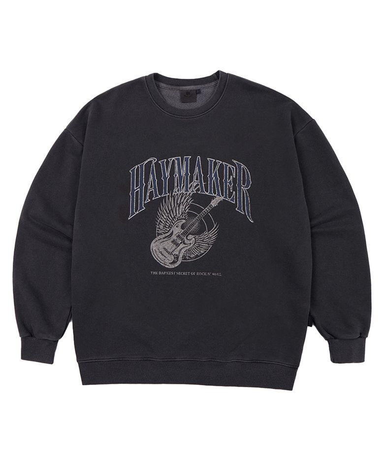 HAYMAKER PIGMENT SWEATSHIRT(CHARCOAL)