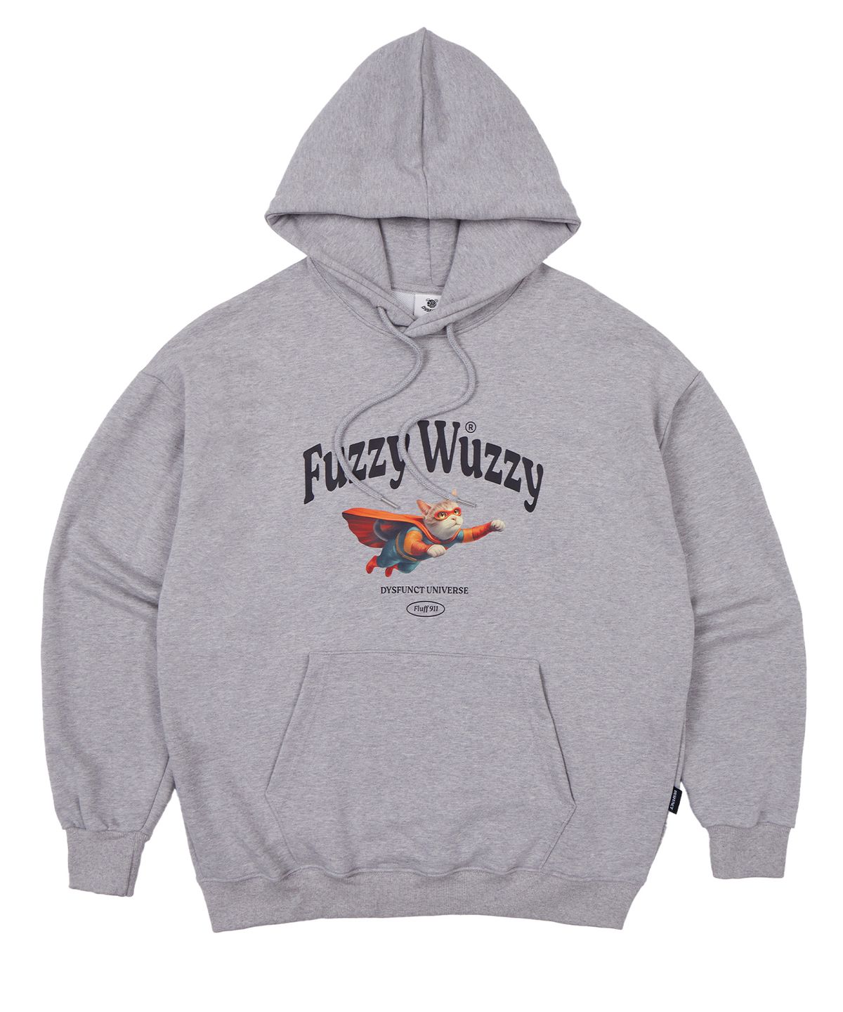 디스펑트(DYSFUNCT) FUZZY WUZZY HOODIE(GRAY)
