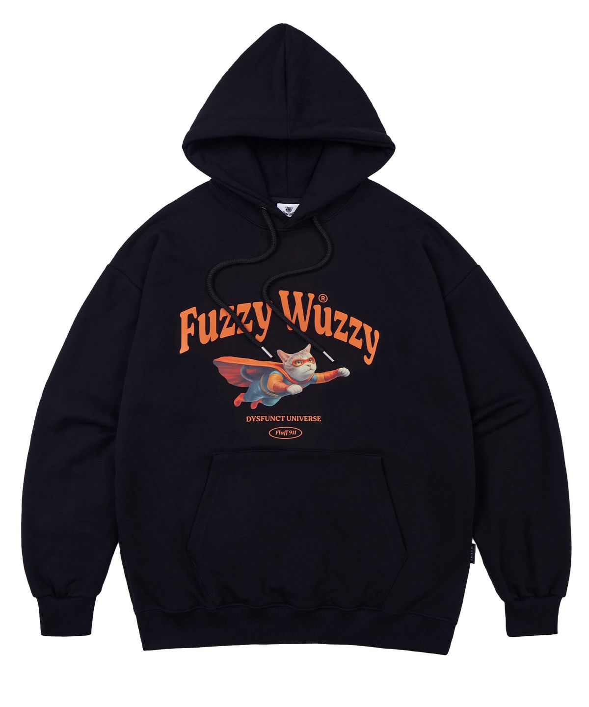 디스펑트(DYSFUNCT) FUZZY WUZZY HOODIE(BLACK)