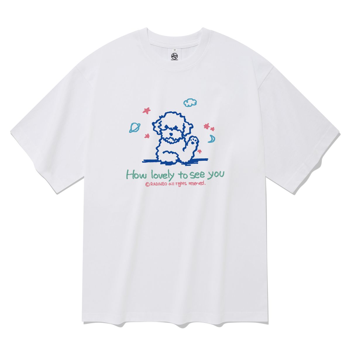 라디네오(RADINEO) 러블리 반팔 티셔츠 화이트