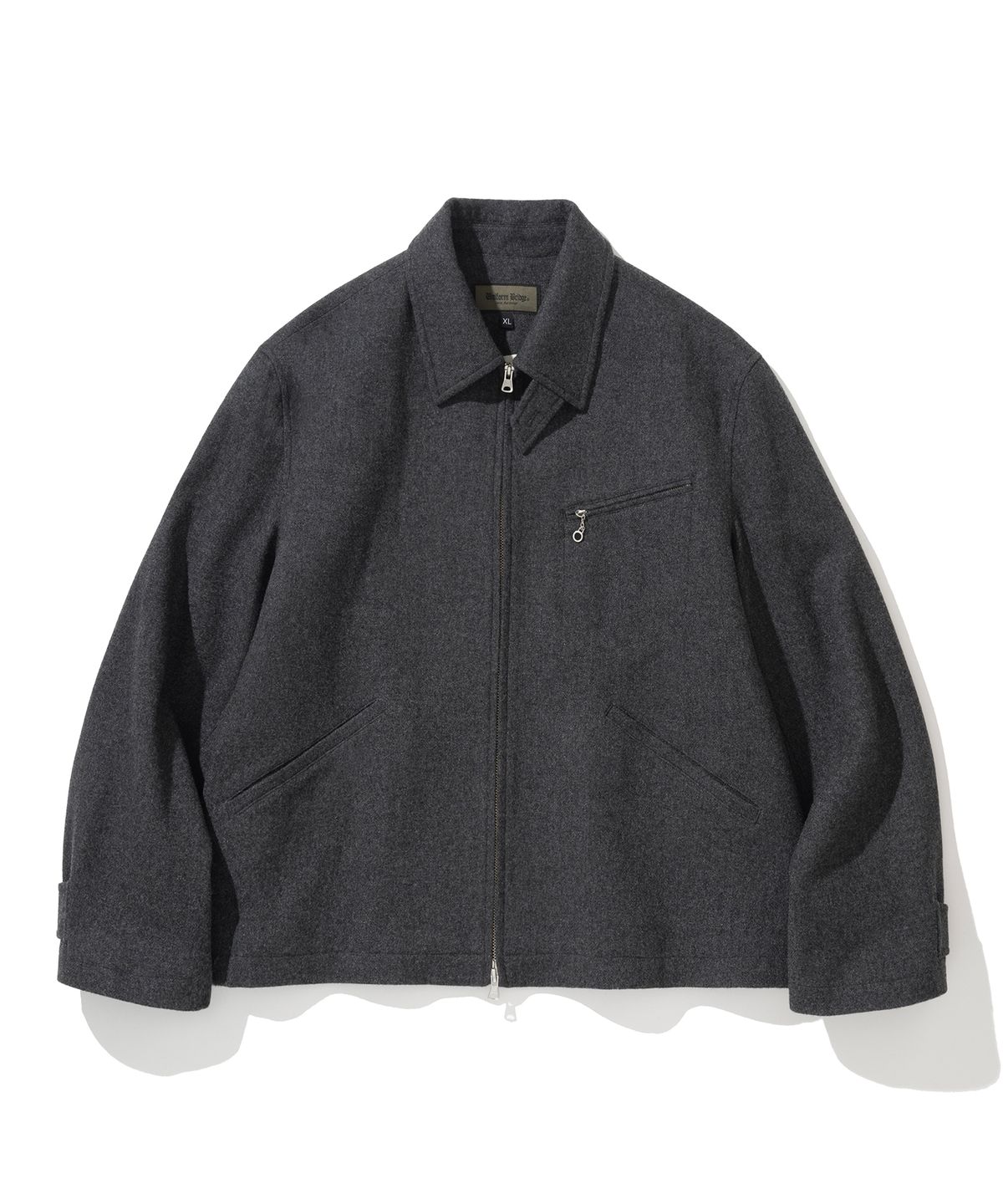 유니폼브릿지(UNIFORM BRIDGE) wool drizzler jacket grey