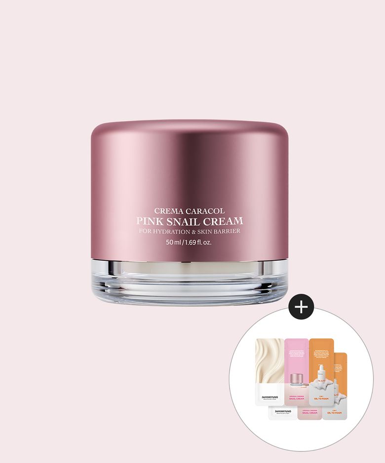 미백 주름 탄력 광채 핑크 달팽이 크림 50ml [증정: 오일투폼 1ml+달팽이크림 1ml 체험분 2매]