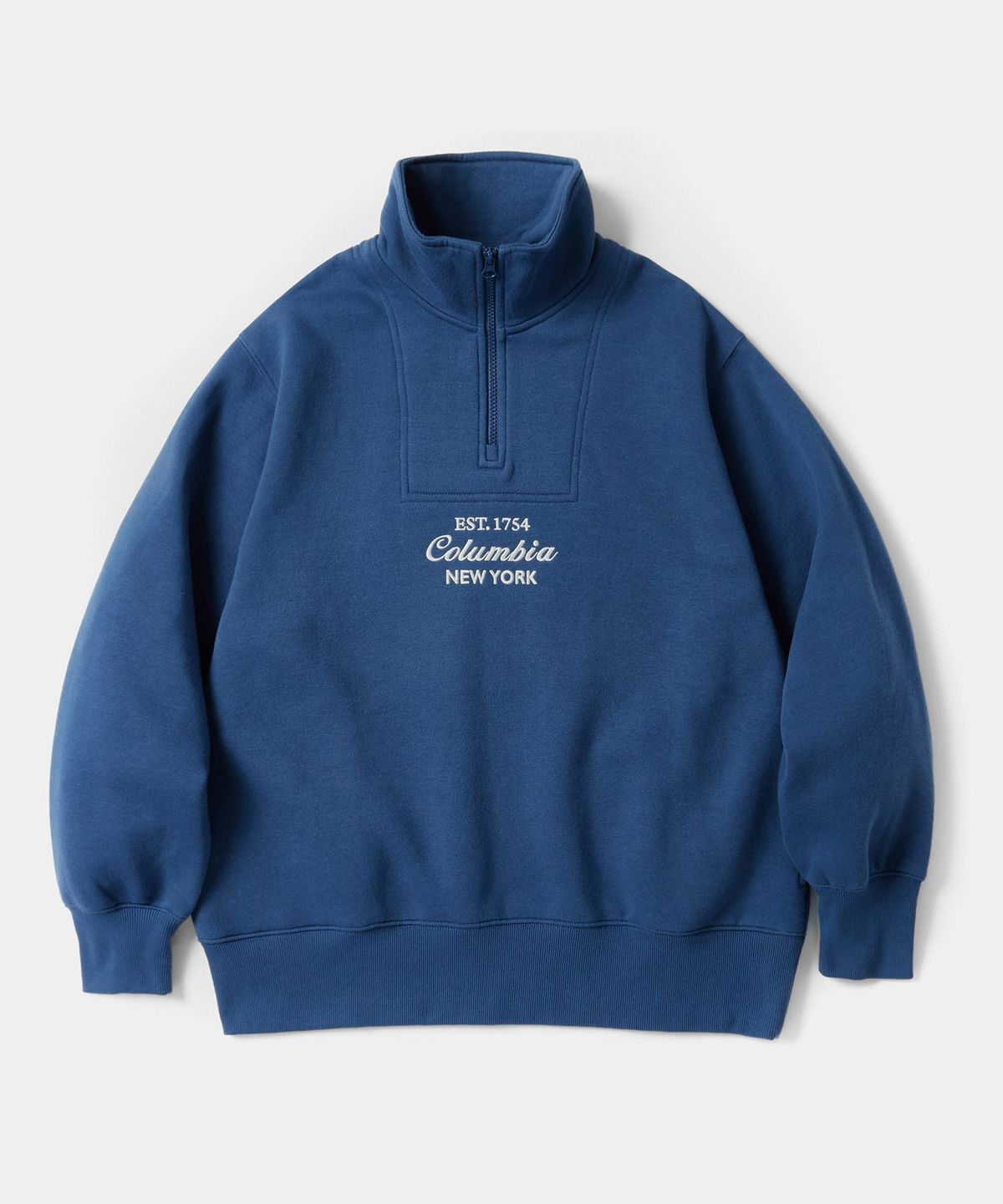컬럼비아 유니버시티(COLUMBIA UNIVERSITY) CU BIG SCRIPT TERRY H/ZIP SWEATSHIRTS 프렌치블루