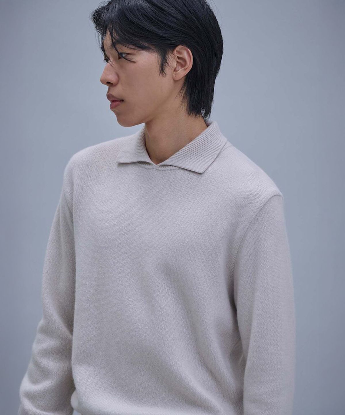 시프트지(SHIFT.G) CollarTurtleneck Sweater  Ivory