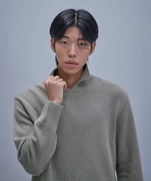 CollarTurtleneck Sweater  Khaki