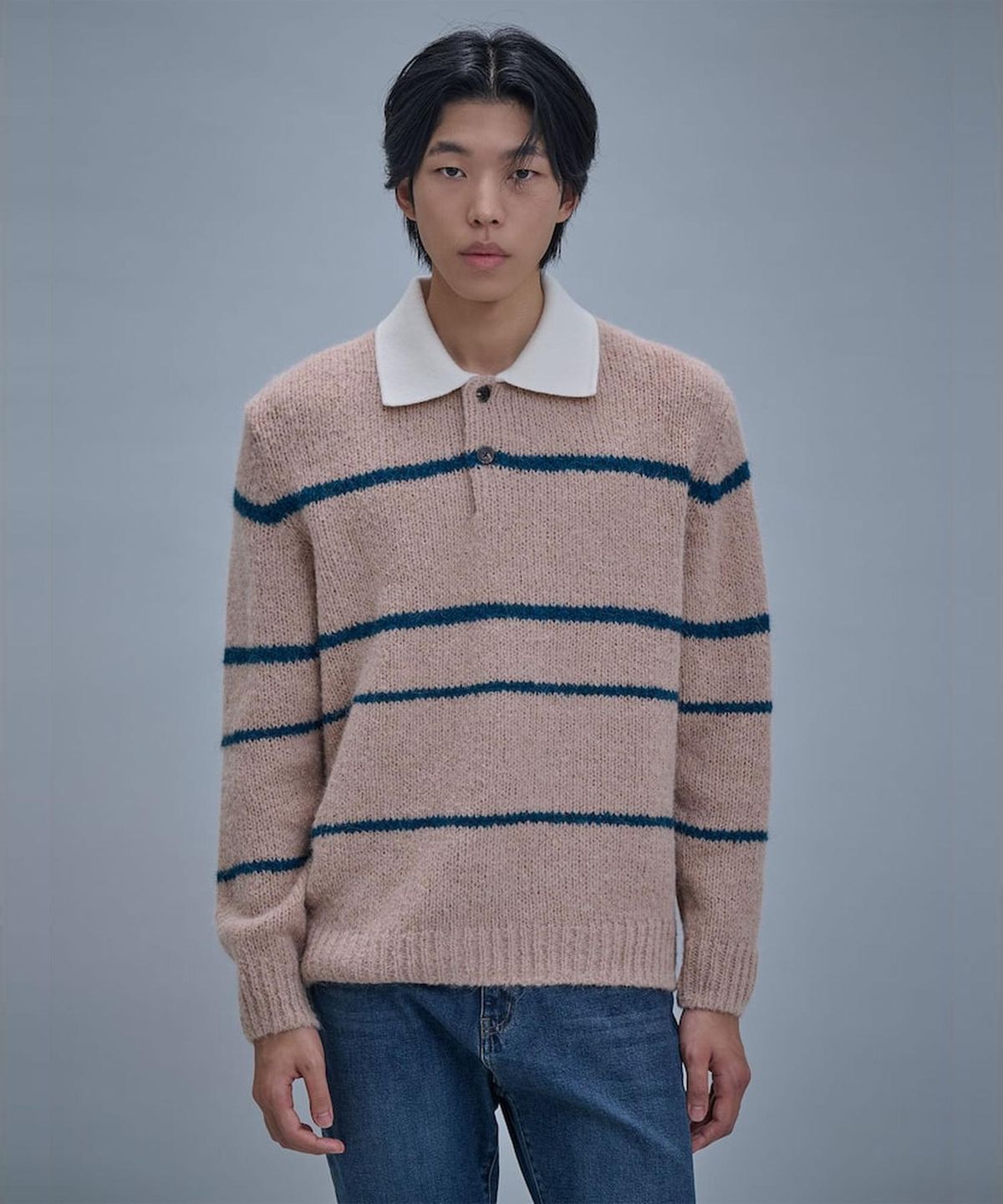 시프트지(SHIFT.G) Fuzzy Pattern Sweater  Beige