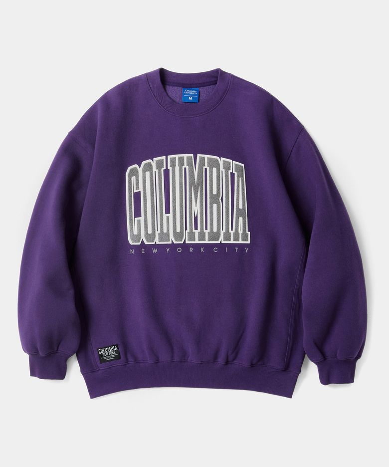 BIG BOUCLE H/FLEECE SWEATSHIRTS 빈티지퍼플