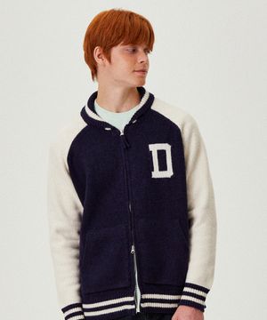 바시티 니트 집업 NAVY (LP5SU516-066)