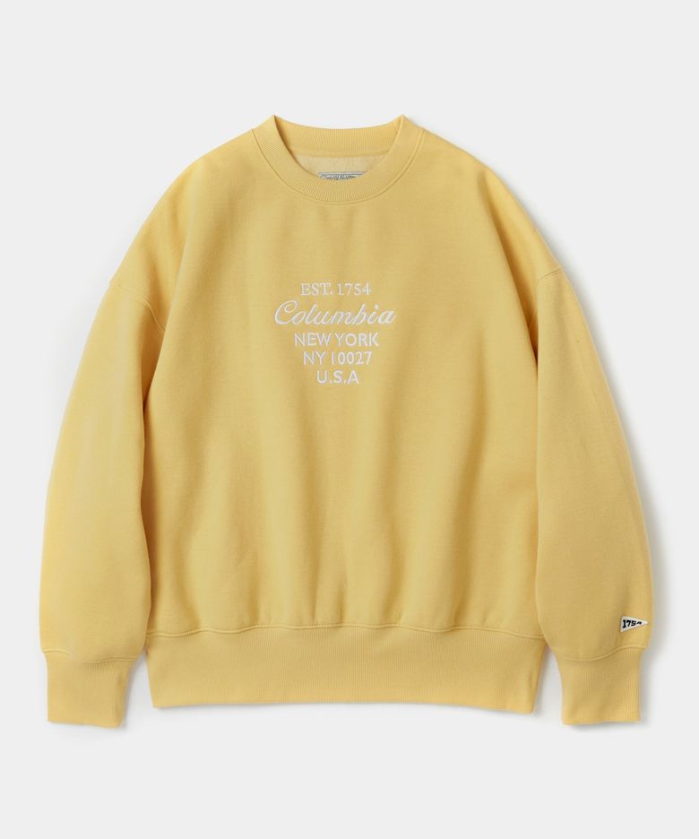 CU BIG SCRIPT WOMEN TERRY SWEATSHIRTS 빈티지옐로우