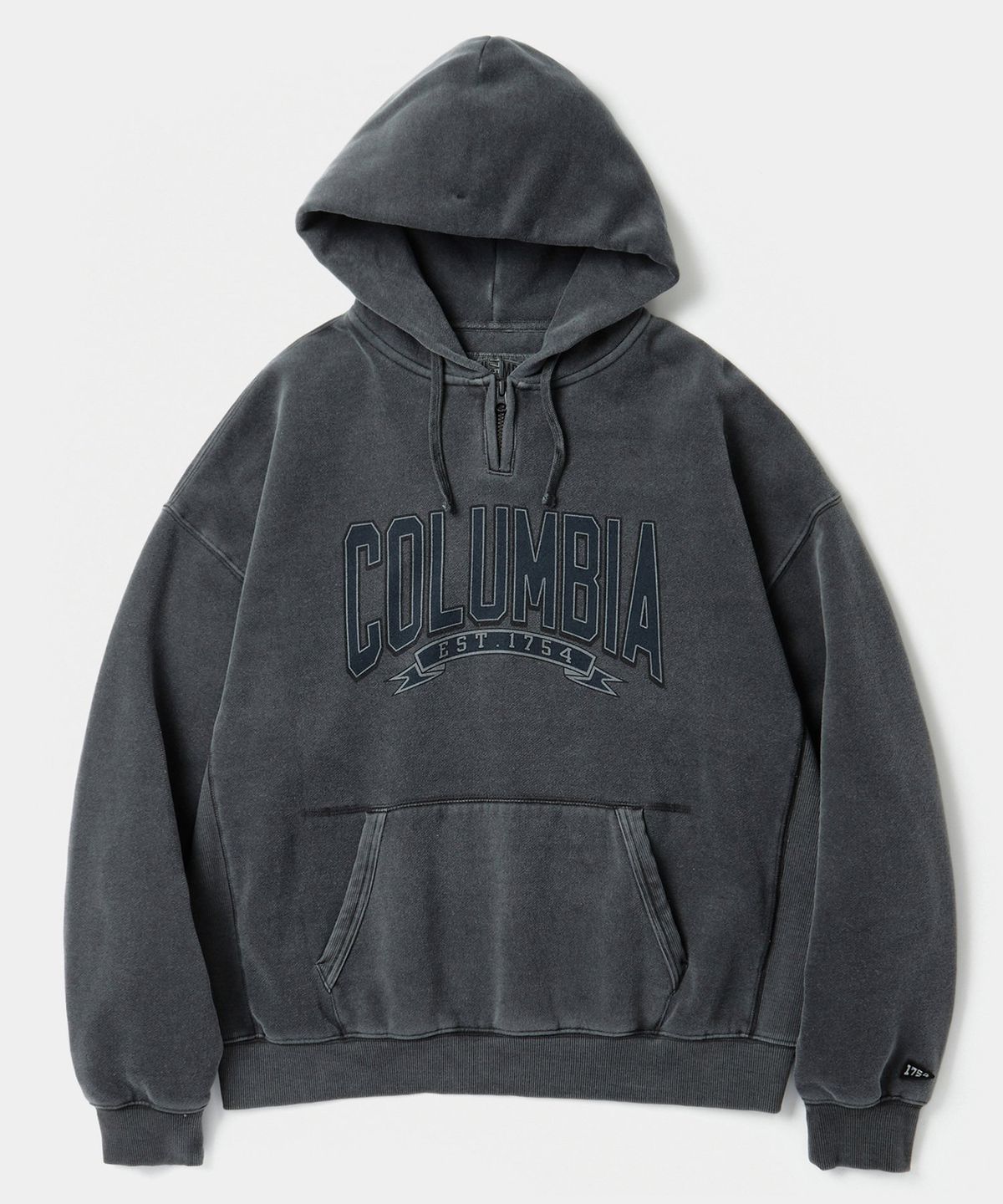컬럼비아 유니버시티(COLUMBIA UNIVERSITY) CU 80S VINTAGE H/FLEECE H/ZIP DYEING HOODIE 차콜
