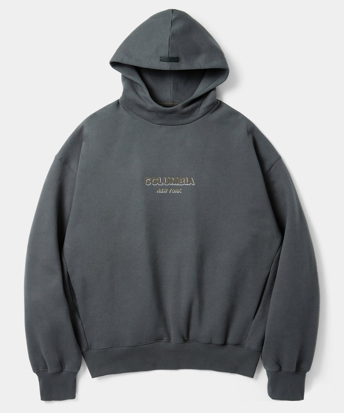 컬럼비아 유니버시티(COLUMBIA UNIVERSITY) B/S NY MOC NECK H/FLEECE HOODIE 차콜