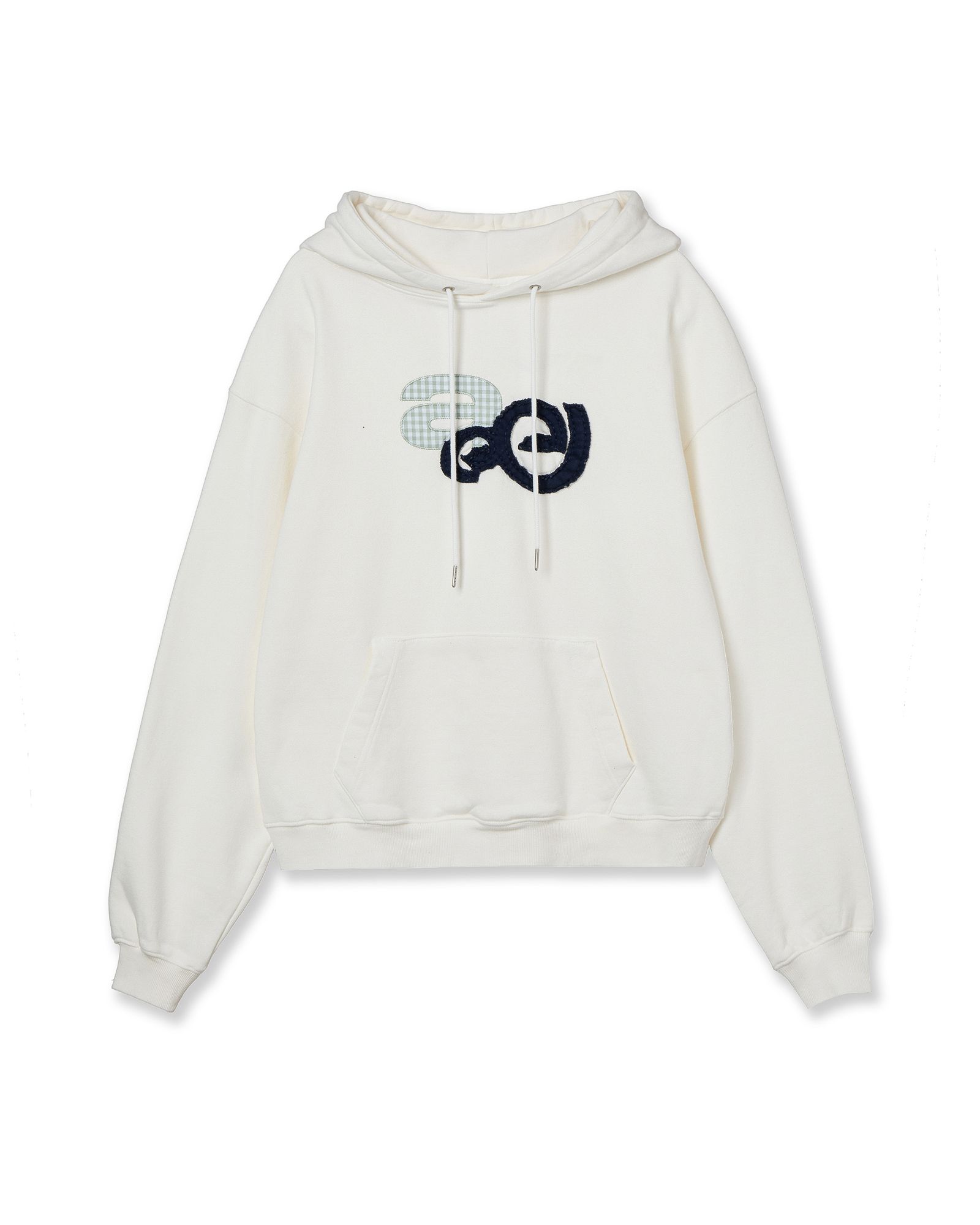 MUSINSA公式 | AEAE APPLIQUE LOGO HOODIE [WHITE]