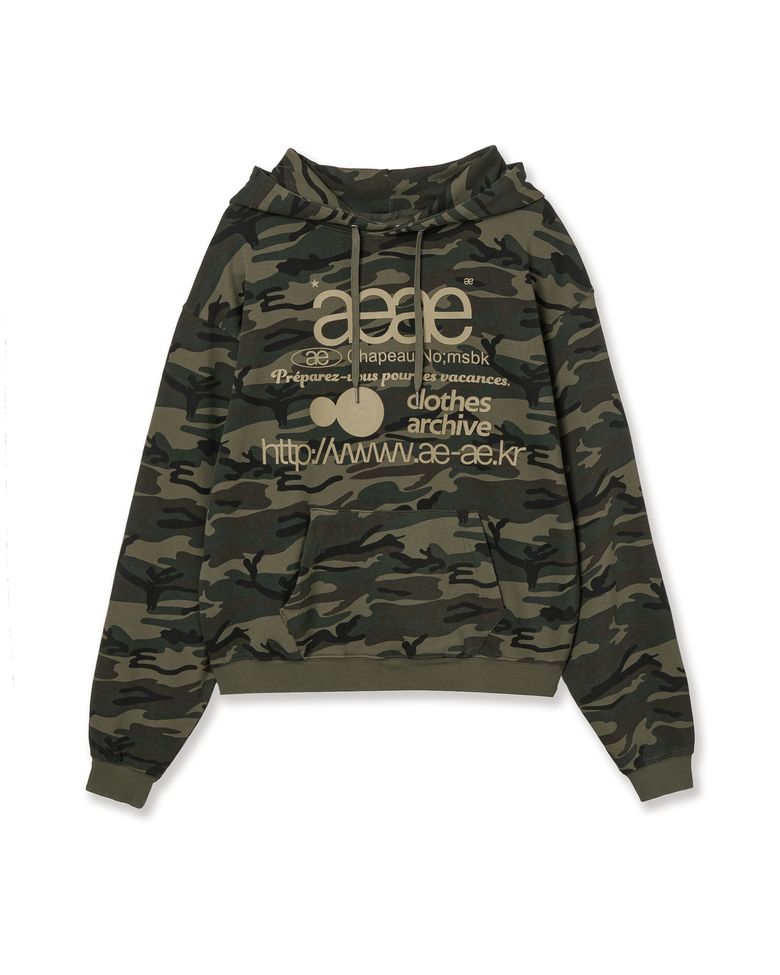 WEB LOGO LOOSED HOODIE [CAMO]