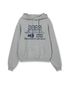 WEB LOGO LOOSED HOODIE [MELANGE GREY]