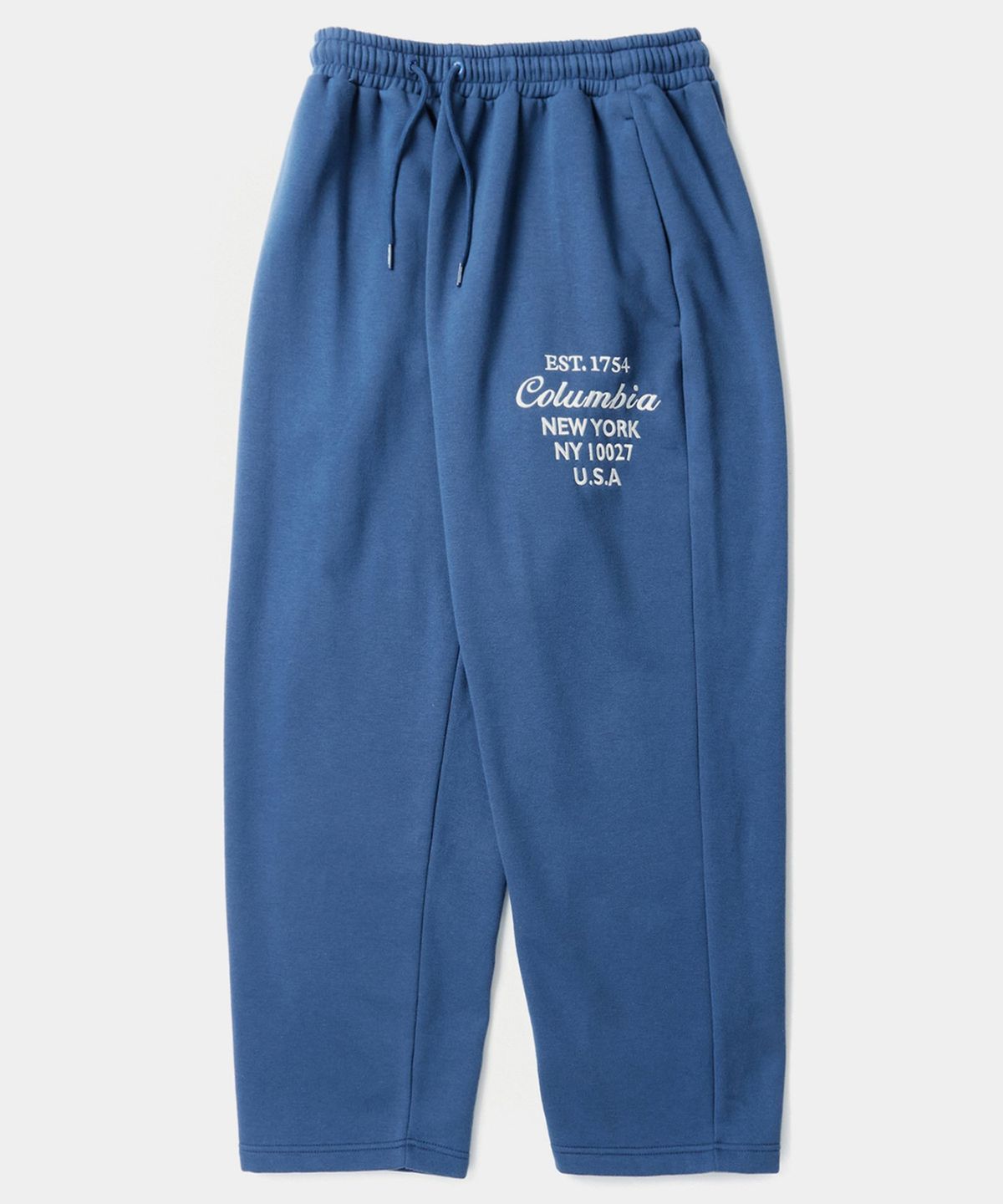 컬럼비아 유니버시티(COLUMBIA UNIVERSITY) CU BIG SCRIPT FLEECE WIDE SEATPANTS 프렌치블루