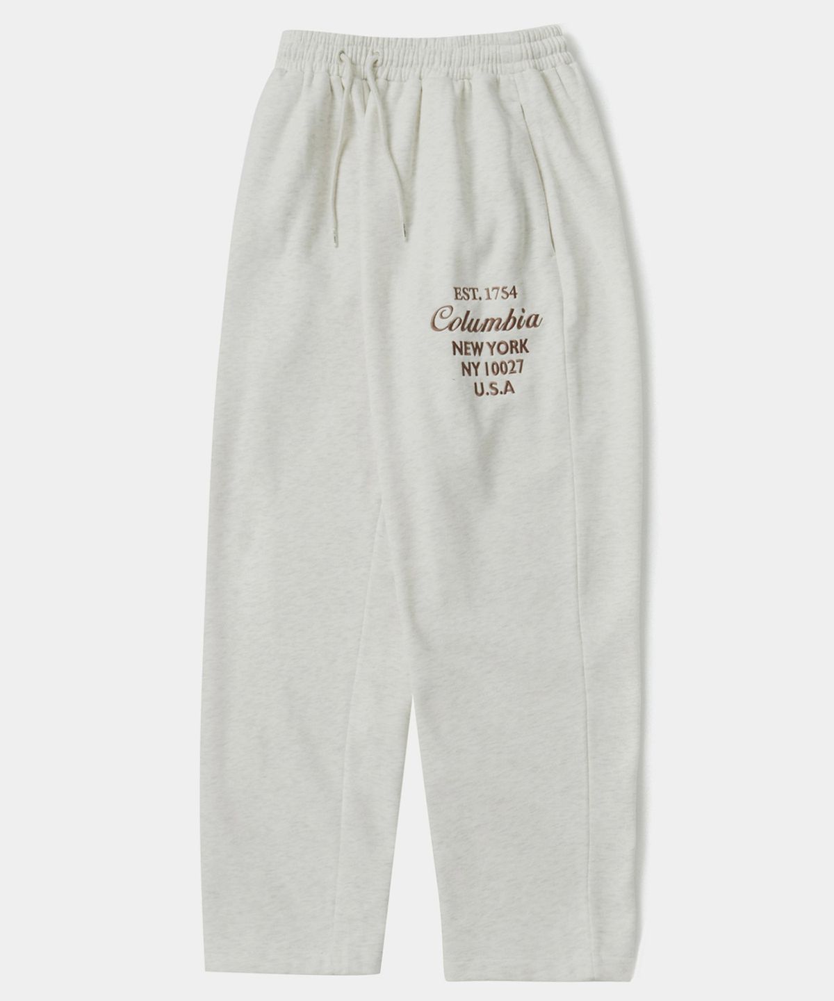컬럼비아 유니버시티(COLUMBIA UNIVERSITY) CU BIG SCRIPT FLEECE WIDE SEATPANTS 오트밀
