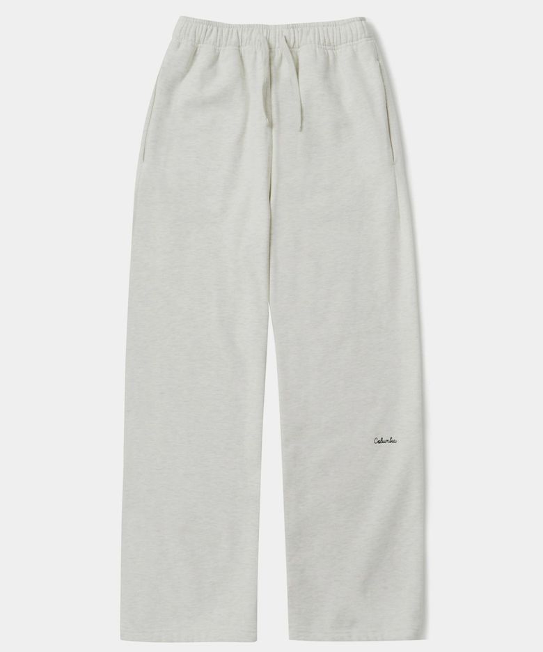 TINY SCRIPT H/FLEECE LOOSE SWEATPANTS 오트밀