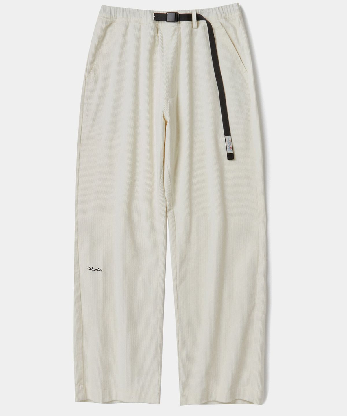 컬럼비아 유니버시티(COLUMBIA UNIVERSITY) SL-LABEL BELTED ALL-ROUND CORDUROY PANTS 크림