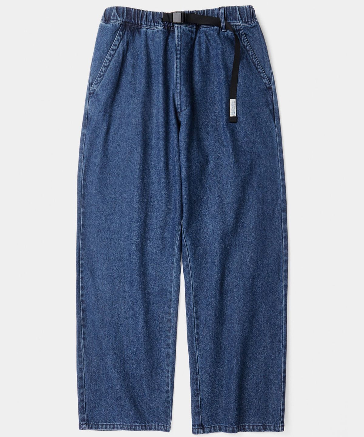컬럼비아 유니버시티(COLUMBIA UNIVERSITY) SL-LABEL BELTED ALL-ROUND DENIM PANTS 미드나잇데님