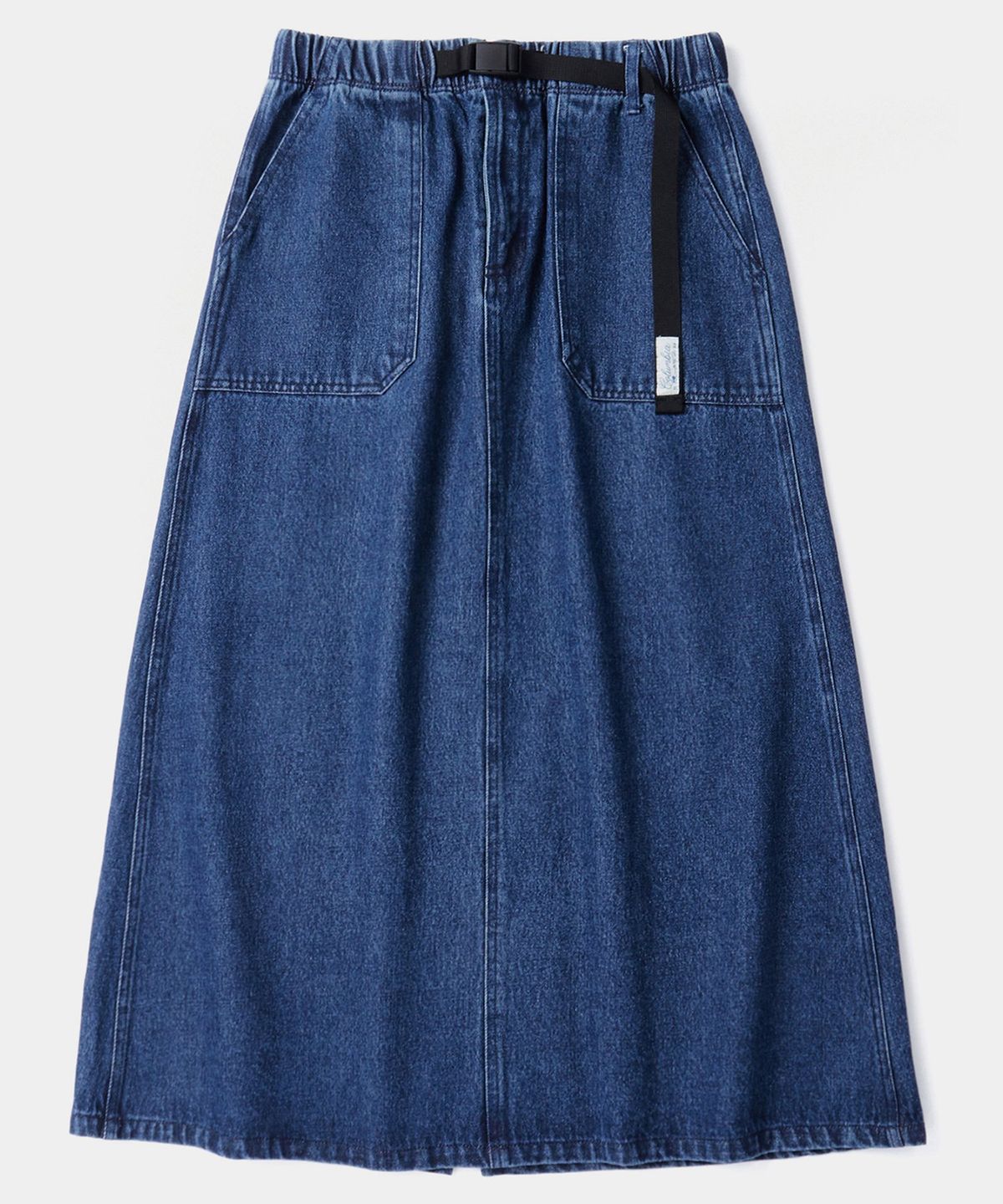 컬럼비아 유니버시티(COLUMBIA UNIVERSITY) SL-LABEL BELTED DENIM SKIRT 미드나잇데님
