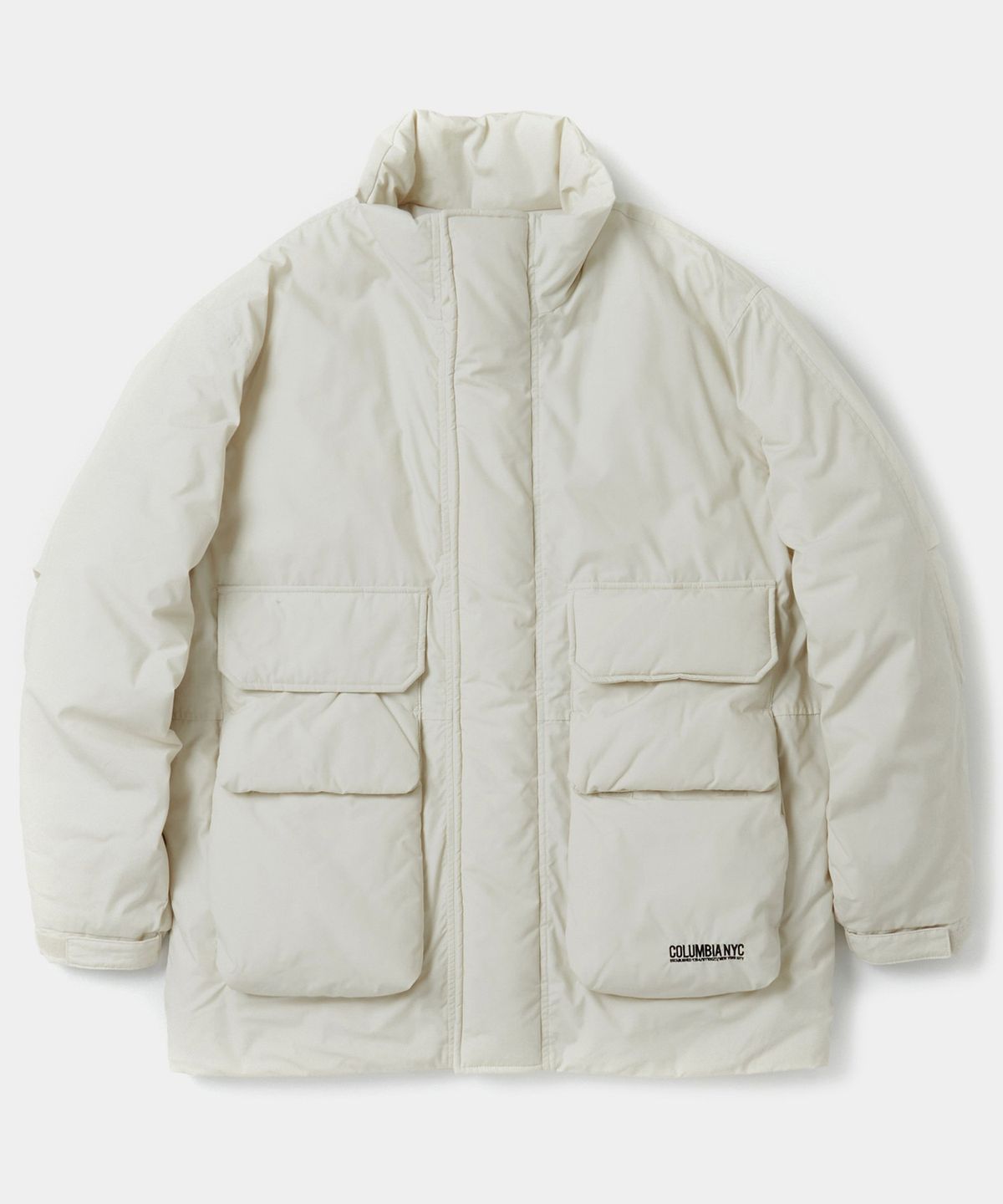 컬럼비아 유니버시티(COLUMBIA UNIVERSITY) B/S FOUR POCKET UTILITY PUFFER 브라이트화이트