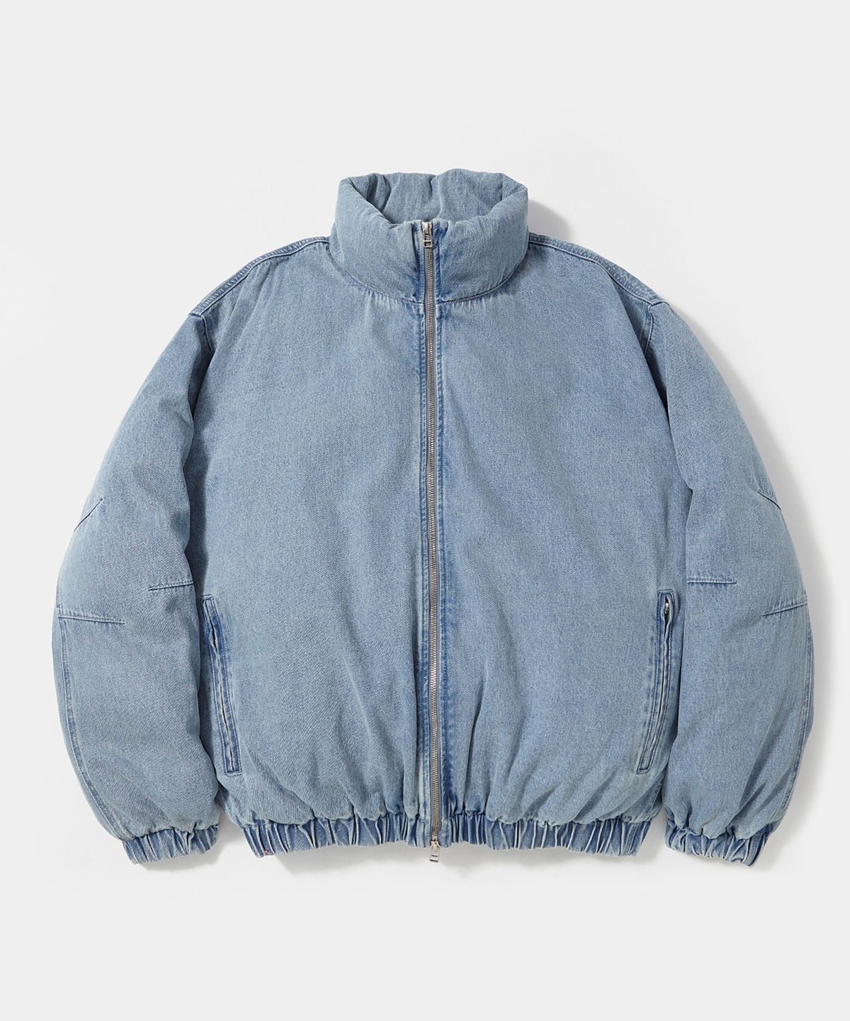 컬럼비아 유니버시티(COLUMBIA UNIVERSITY) B/S STREET DENIM OVER PUFFER 라이트데님