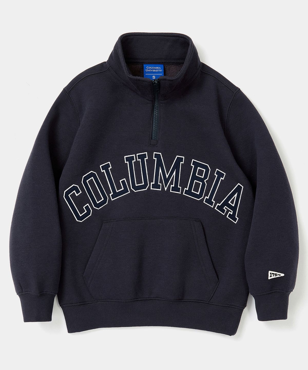 컬럼비아 유니버시티(COLUMBIA UNIVERSITY) KIDS CU BIG ARCH HALF-ZIP SWEATSHIRTS 크라운네이비