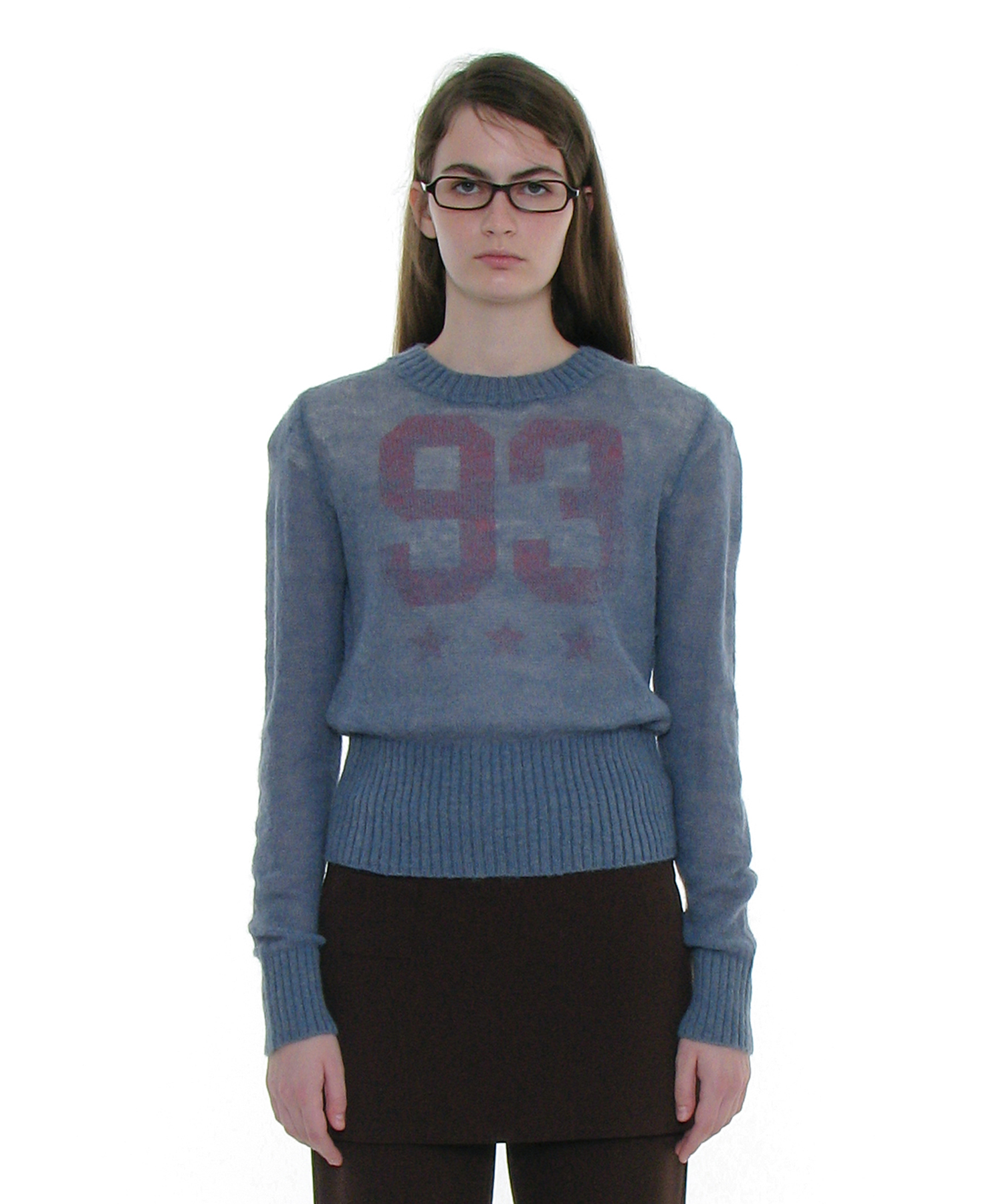 MUSINSA | PARTIMENTO WOMEN Sheer Wide Rib Knit