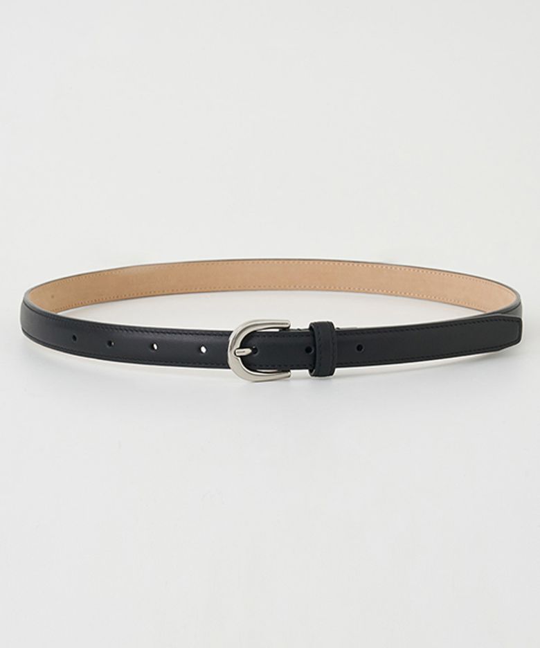[선물옵션] 20mm cow leather belt-black