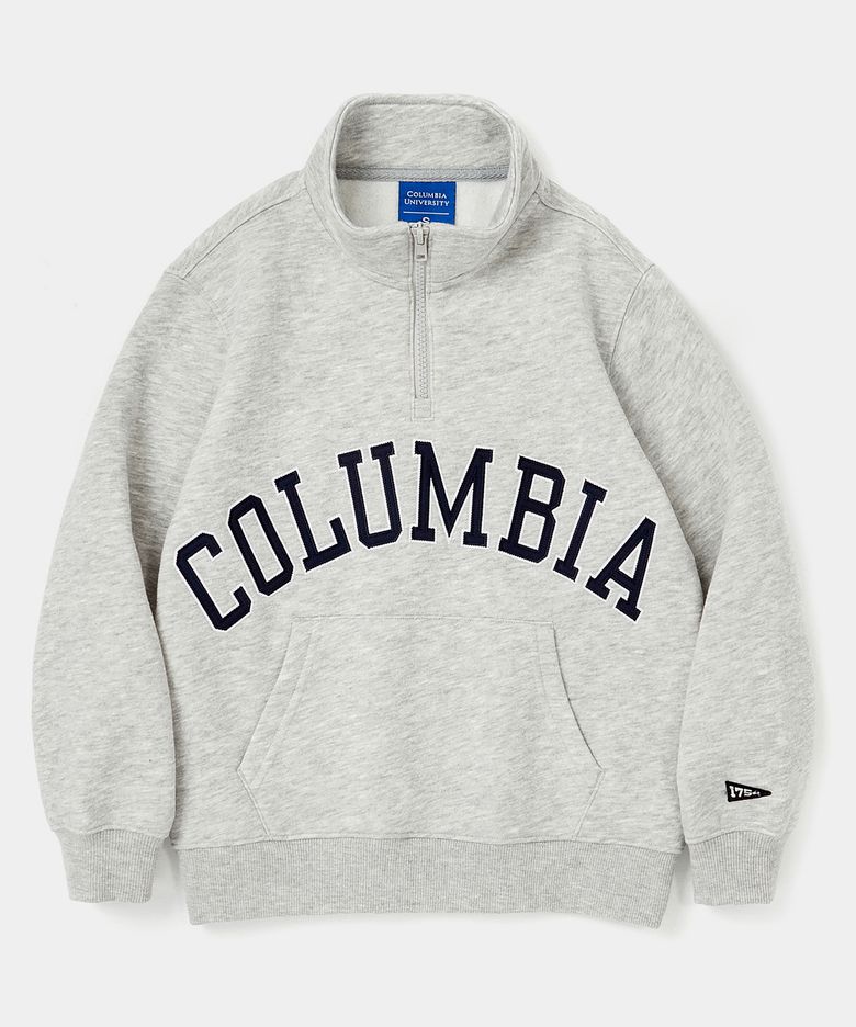 KIDS CU BIG ARCH HALF-ZIP SWEATSHIRTS M그레이