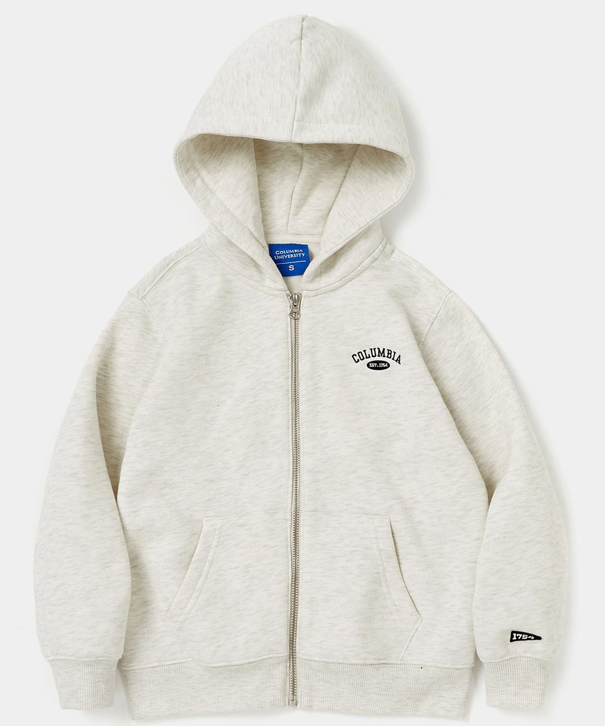 컬럼비아 유니버시티(COLUMBIA UNIVERSITY) KIDS SIG ARCH LOGO FLEECE ZIP-UP HOODIE 오트밀