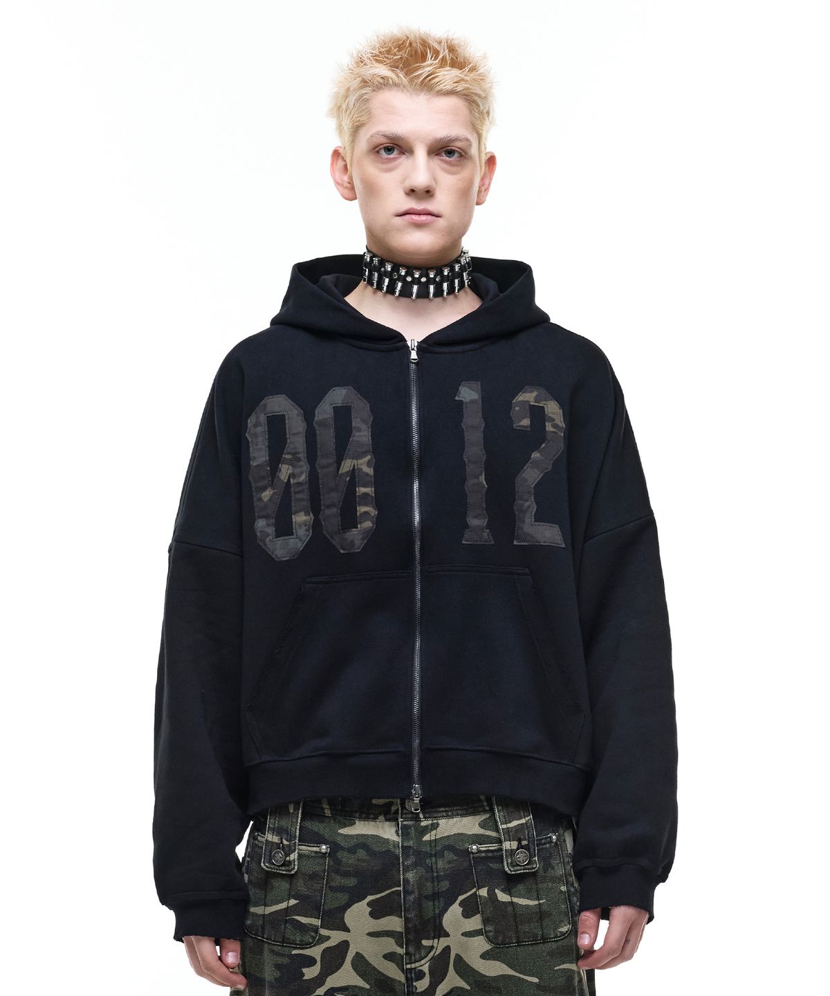 오퍼스 0012(OPUS 0012) Op. 03 P.F.P HOOD ZIP BLACK