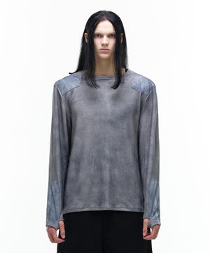 Op. 07 REDRUM PATCH KNIT DARK GRAY