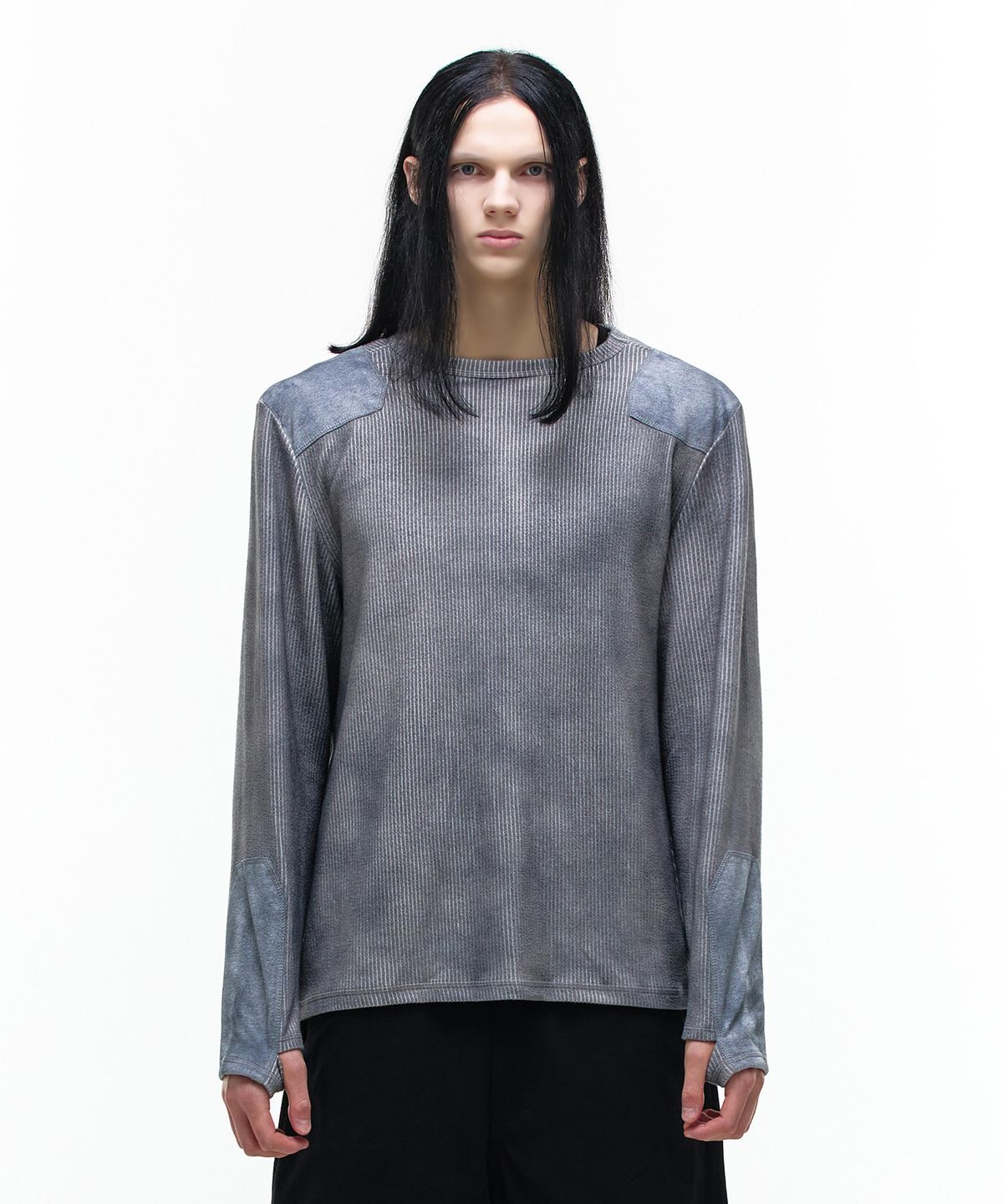 오퍼스 0012(OPUS 0012) Op. 07 REDRUM PATCH KNIT DARK GRAY