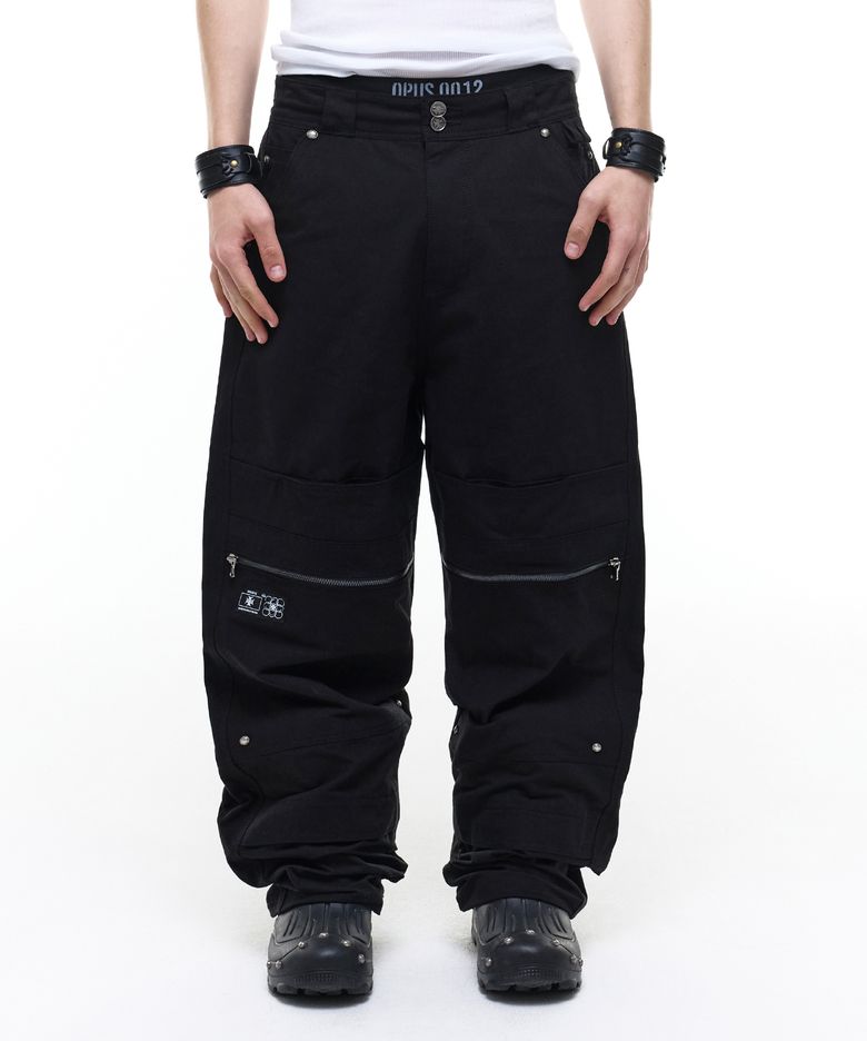 Op. 08 PPOOCCKKEETT LIQUID PANTS BLACK