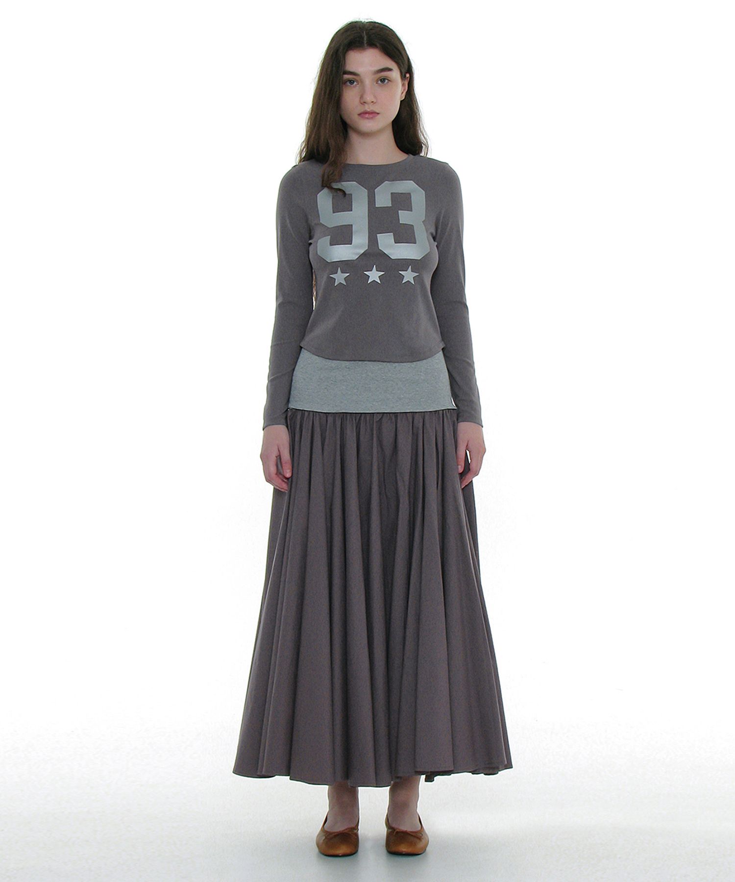 【PARTIMENTO】★ VOLUME FLARE MAXI SKIRT ★ 5 COLOR MUSINSA | PARTIMENTO WOMEN Volume Flare Maxi Skirt_Charcoal