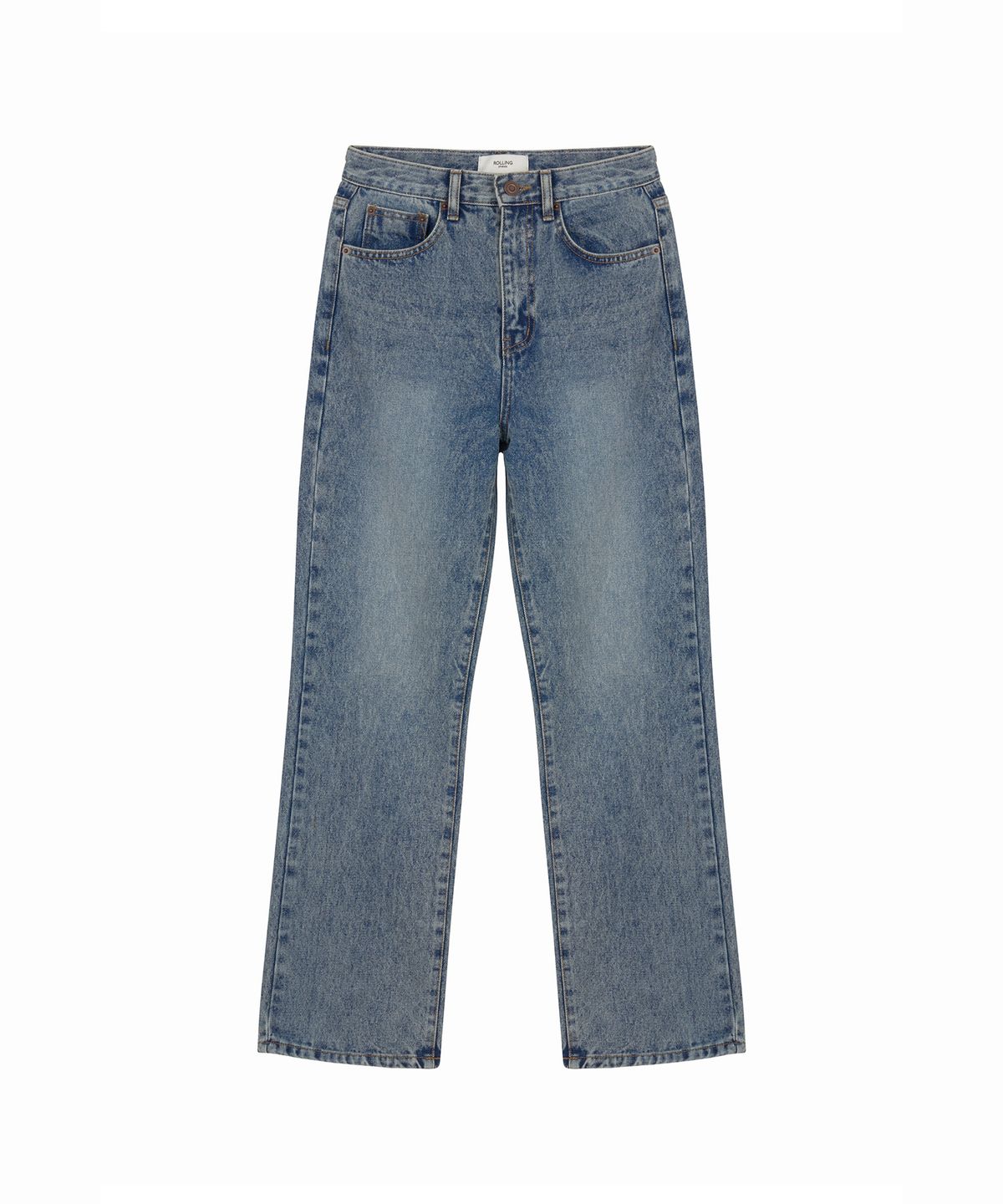 롤링스튜디오(ROLLINGSTUDIOS) FLARED JEANS WASHED BLUE