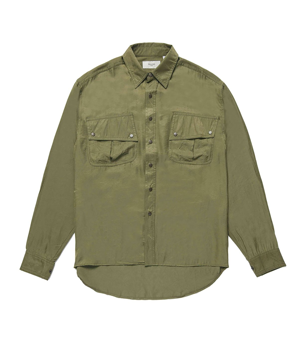 롤링스튜디오(ROLLINGSTUDIOS) LOOSE FIT MILLITARY SHIRT KHAKI