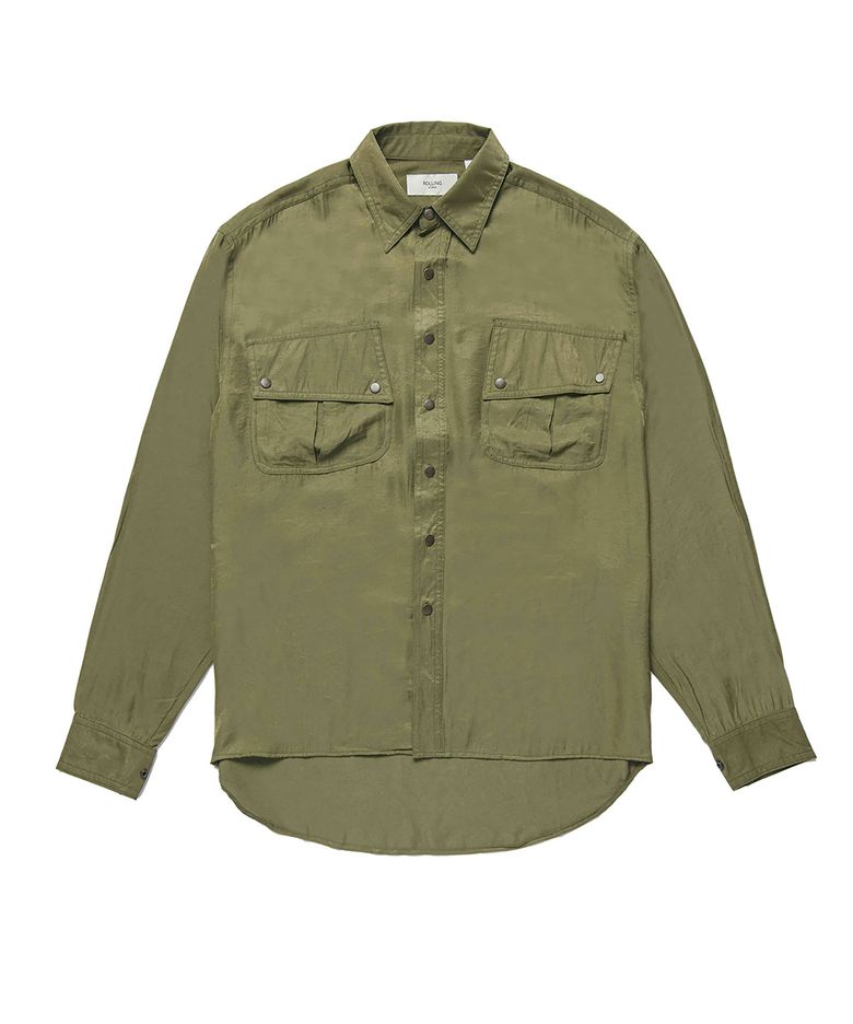LOOSE FIT MILLITARY SHIRT KHAKI