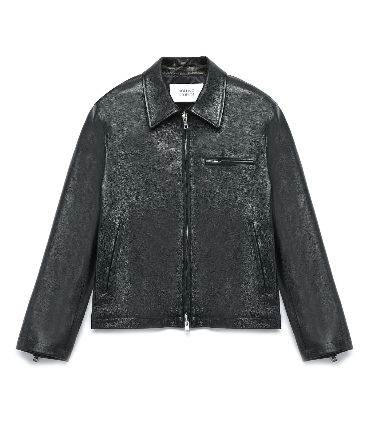 롤링스튜디오(ROLLINGSTUDIOS) ZIPPED JACKET GOATSKIN BLACK