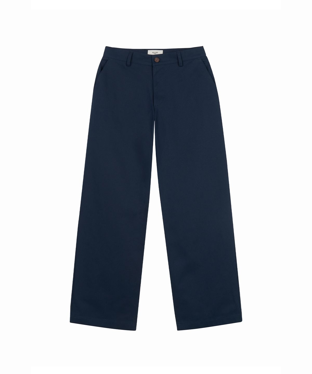 롤링스튜디오(ROLLINGSTUDIOS) STRAIGHT CHINO PANTS COTTON TWILL DARK NAVY