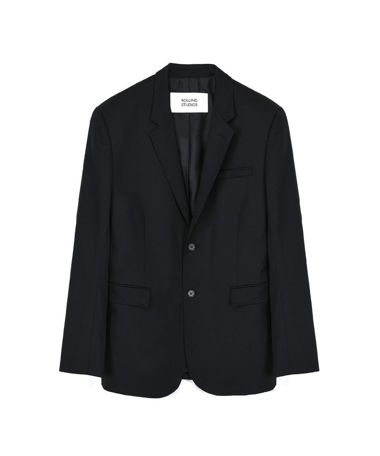 CLASSIC TAILORED JACKET WOOL GABARDINE BLACK