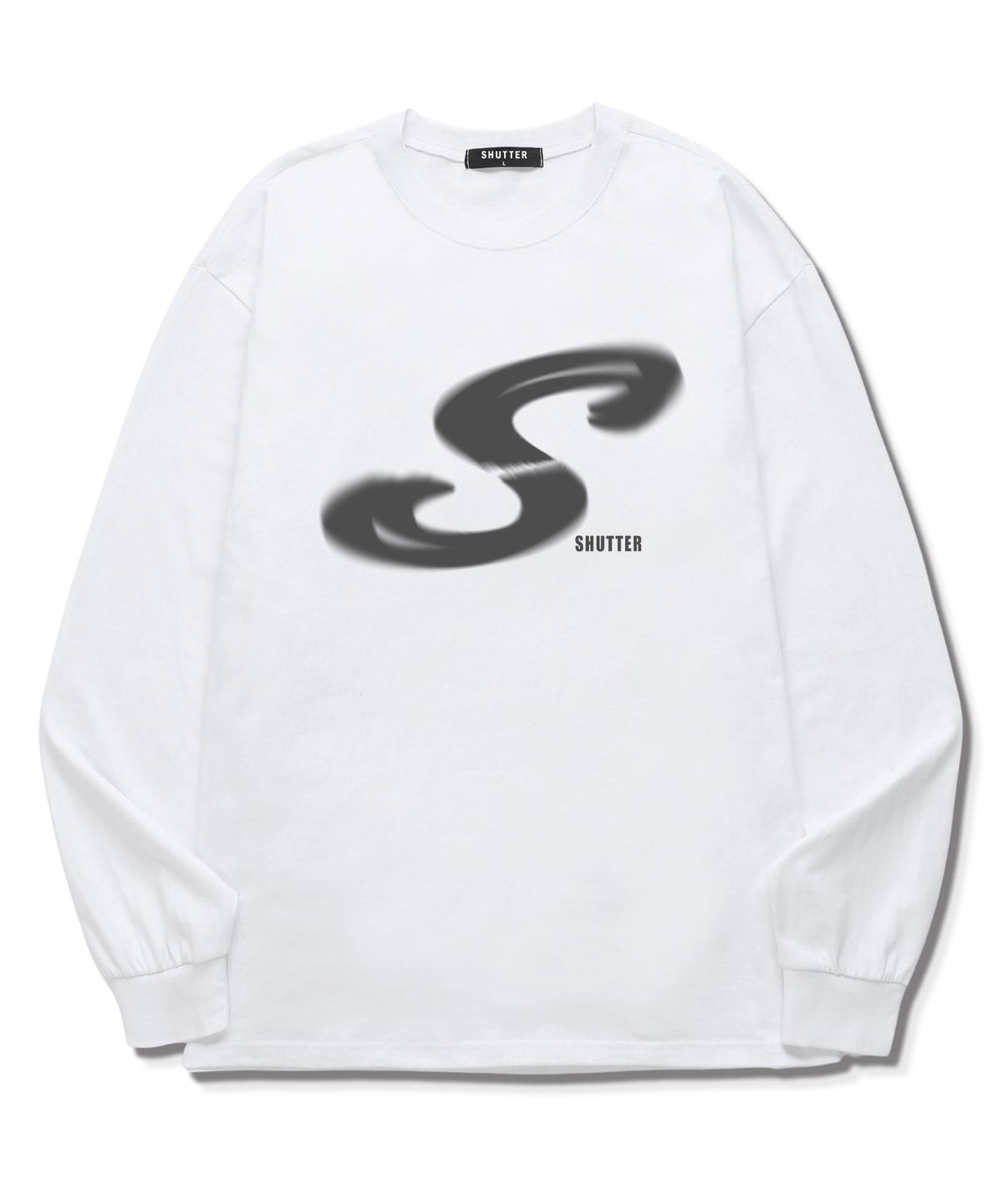 셔터(SHUTTER) S LOGO 롱슬리브 (SLS015) 화이트