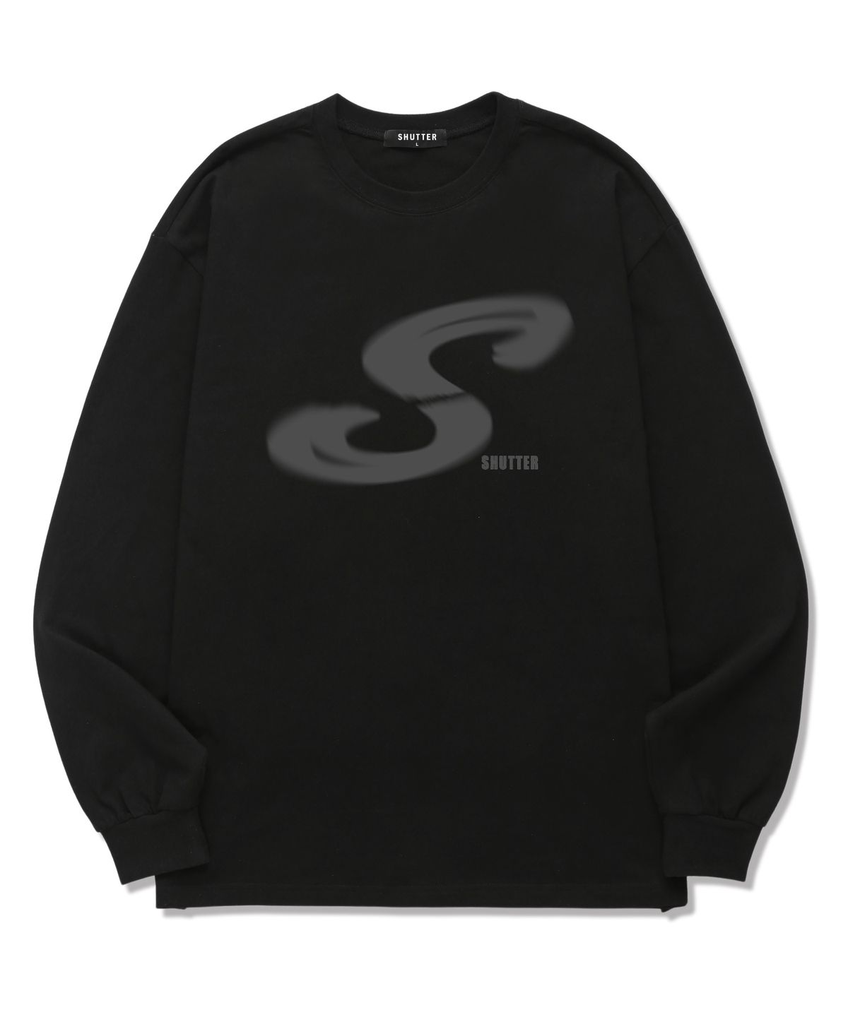 셔터(SHUTTER) S LOGO 롱슬리브 (SLS015) 블랙