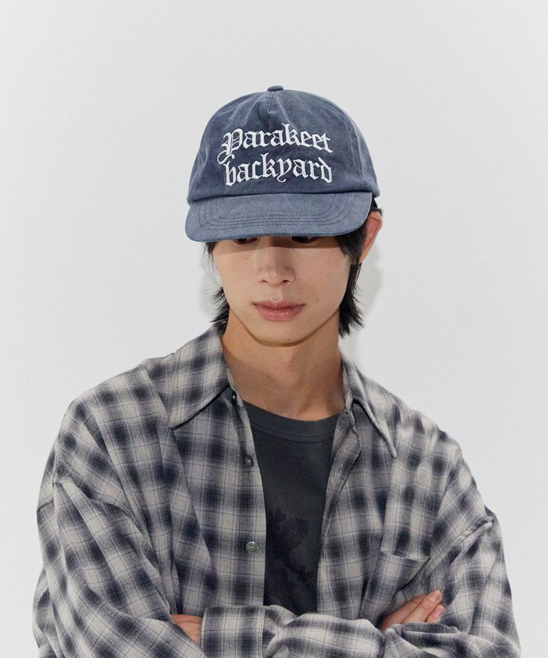백야드 빈티지 워시드 캡 (워시드 블루)